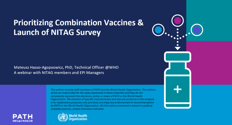 This webinar presents results of a joint WHO and PATH analysis that identified a set of novel combination vaccines for children under five targeting endemic pathogens.